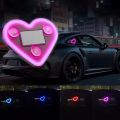 Universal Car Solar Heart-shaped Light Car Window LED Peach Heart Atmosphere Lamp for Car Exterior Interior Decoration.