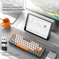 60% Wireless Mechanical Keyboard Bluetooth Dual Mode Hot-Swap Ziyoulang K68 Mini Keyboard 68-Key Red Switch for PC/IPhone iPad. 