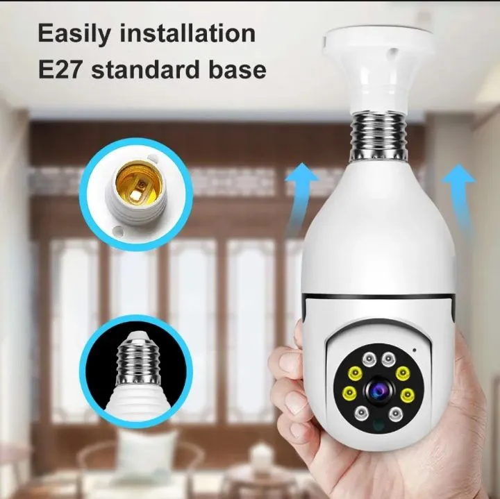 WIFI BULB CAMERA  360 ROTATABLE FULL COLOUR