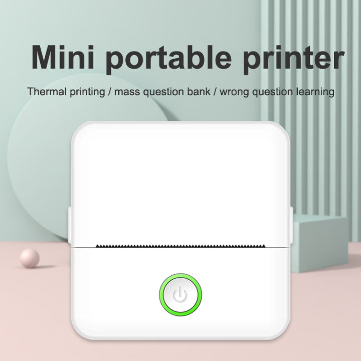 【Prime deal】 Mini HD Portable Label Thermal Printer Endurance Printer for Student Error Title Wrong Pocket Inkless Printing