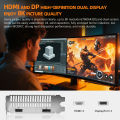 AIBOMAN RX6500XT 4G Fox Backboard Pattern GDDR6 64Bit Outputinterface HDMI*1+DP*1 gaming on computer graphics card.