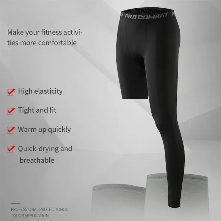 Male%20One%20Leg%20Compression%20Tights%20Pants%20Compression%20Polyester%20Sports%20Training%20Basketball%20Tights%20Pants%20Athletic%20Base%20Layer%20Tights%20-%20Image%203