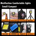 (Imported) Mini LED Keychain Flashlights Multifunctional Portable COB Work Light USB Charging Camping Lamp Outdoor Torch Fishing Lantern.