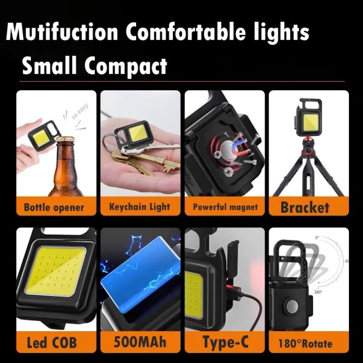 (Imported)%20Mini%20LED%20Keychain%20Flashlights%20Multifunctional%20Portable%20COB%20Work%20Light%20USB%20Charging%20Camping%20Lamp%20Outdoor%20Torch%20Fishing%20Lantern%20-%20Image%203