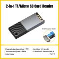 Essager 2 in 1 Card Reader Type C & USB2.0 to Micro SD/TF Memory Card Device High Speed Cardreader for Phone Laptop Accessories. 