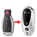 KEYYOU 1PCS Modified For Mercedes Benz S Class Upgrade Remote Smart Car Key Shell Case For BMW Mercedes Benz BGA 2000+ Year. 