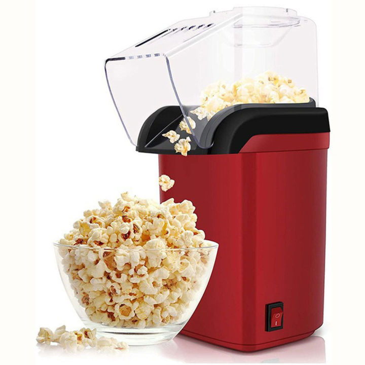 Popcorn Machine No Oil Hot Air Popcorn Maker High Popping Rate Fully ...