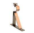 Curtain Rod Brackets (1 piece) metal-Bronze  (Also known as - Curtain rod Holder / Curtain rod Bracket / Bracket for Drapery rod / Bracket set for Draperies rod / Brackets for curtains rod). 