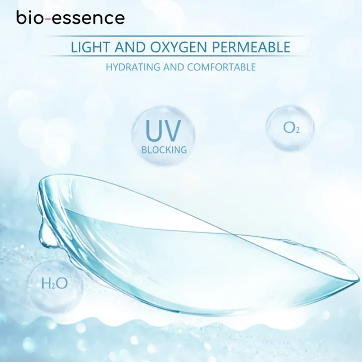 Bio-essence%201%20Pair%20Contact%20Lenses%20with%20Diopters%20Lenses%20Correction%20With%20Degree%20Transparent%20Lenses%20With%20Prescription%20Yearly%20Lenses%20-%20Image%203