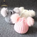Cute Pompom Baby Hat Warm Winter Knitted Kids Baby Girl Boy Beanie Cap Solid Outdoor Infant Toddler Children Hat Bonnet. 