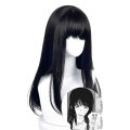 Mitaka Asa Cosplay Wig Anime Chainsaw Man 2 Protagonist Modeling Headwear Woman Daily Clothing Match Black Long Straight Hair.