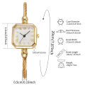 1/4PCS Fashion Square Roma Dial Women Quartz Watch Elegant Bracelet Strap Wristwatch Reloj Mujer Girls Clock  (Without Box). 