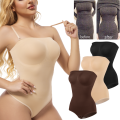 Women Seamless Strapless Bodysuits Tude Tops Bodyshaper Compression Waist Trainer Shapewear Push Up Butt Lifter Backless Shaper.