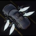 Angel Wing car door welcome light, stylish car decoration wireless projection light, car door opening light parts.