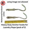 ( Heavy Duty )Laundry Rope screw Anchor  fastener, (rawal bolt) pack of 2.. 