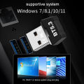 Mini Wireless USB Bluetooth Adapter BT 5.3 Dongle Music Audio Receiver Transmitter for PC Speaker Mouse Laptop Gamepad Printer.