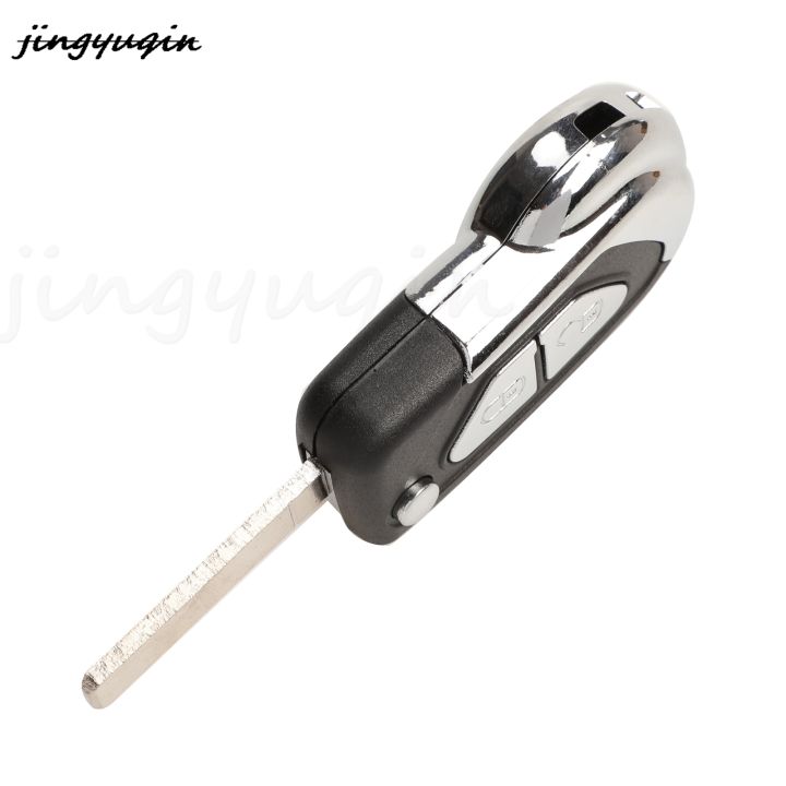 Jingyuqin%202/3%20Buttons%20Flip%20Folding%20Remote%20Car%20Key%20Shell%20Case%20Fob%20For%20Citroen%20DS3%20With%20Uncut%20VA2%20Blade%20Housing%20Cover%20-%20Image%204