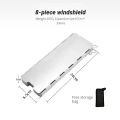 Outdoor Gas Stove Windshield Thickened Folding Cassette Stove Windshield (8pcs). 