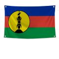 1pc New Caledonia Flag Flags And Banners Four Hole Flag Polyester Outdoor Decor Room Aesthetic. 