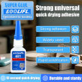 1PC 401 Glue Instant Fast Adhesive 20g Stronger Super Glue Multi-Purpose Fix HOT Super Strong Liquid Colorless Adhesive Glue DIY. 