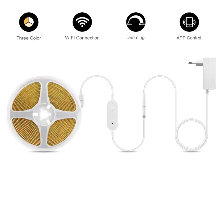 Zigbee%203.0%20Smart%20WiFi%20CCT%20COB%20Strip%20Light%202700K-6500K%20Dimmable%20608LED/M%20Work%20With%20Zigbee%20Hub%20Gateway%20Alexa%20%20Home%20APP%20Voice%20lightify%20-%20Image%207