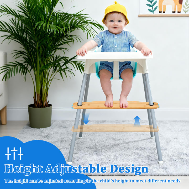 Baby%20High%20Chair%20Footrest%20Adjustable%20Height%20Baby%20Highchair%20Foot%20Pedal%20Natural%20Bamboo%20Wooden%20Infant%20Seat%20Foot%20Rest%20Babies%20Stuff%20-%20Image%202