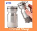 Glass Salt Pot with Stainless Steal Protector. 