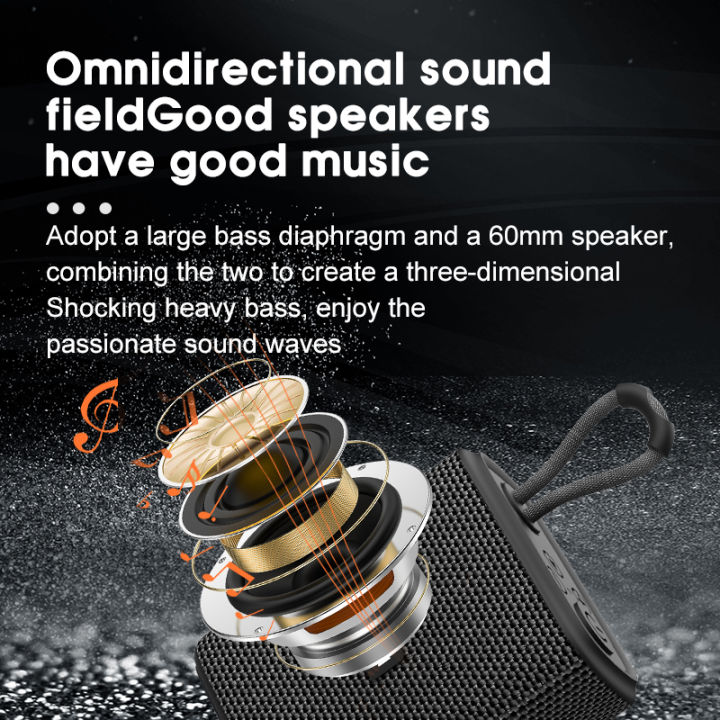 EBS-300%205W%20Mini%20Portable%20Bluetooth%20Speaker%20Fabric%20%20Mesh%20TF%20Card%20Music%20Box%20IPX6%20Waterproof%20For%20Phone%20%20PC%20%20Taplet%20%20Palyer%20-%20Image%204