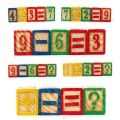 48 Pcs Wooden Alphabet Abc Number 123 Blocks With Box For Baby Toddlers Age 2-7 years - 14'×10'*14 cm. 
