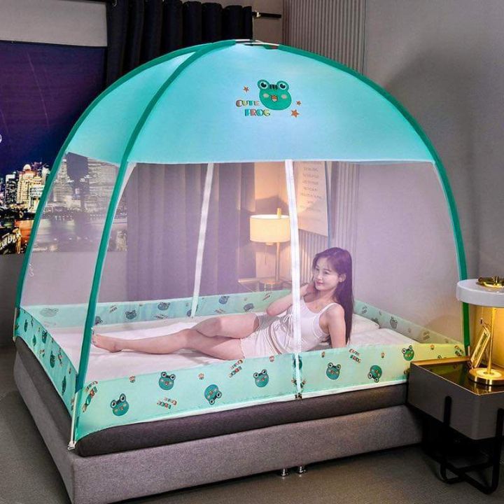 Double%20bed%20Portable%20Folding%20Tent%20Style%20Free%20Standing%20Musqiito%20Net%20%20Jhul%20-%20Image%203