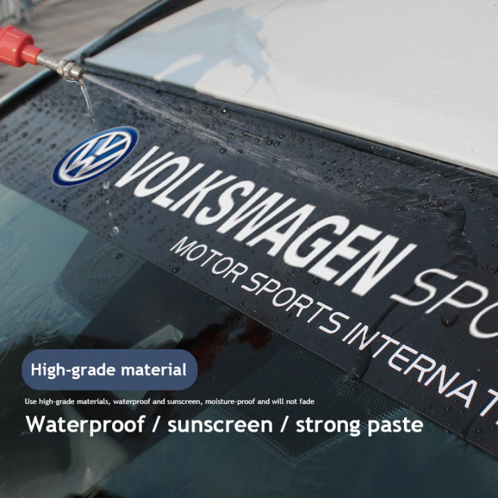 Volkswagen Car Front Rear Windshield Decal Sticker Decoration Auto ...