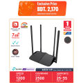 Mercusys MR39-HP AC1200 Dual Band High Gain 7dBi 4 High Power Antenna Wireless Dual-Band Router Max 2500 Sqft Coverage. 