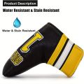 Sports Style Number 18 Premium PU Leather Golf Blade Mallet Putter Cover, Great Golf Accessories for Men Golfers Dad.