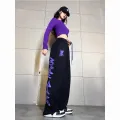 hiphop plus-size sweatpants female jazz dance dance pants American hiphop high waist wide leg drawstring casual sports pants. 
