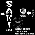 Saki bat sticker for all type bats complete set from truthenterprises. 