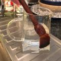 Creative Chinese Style Cleaning Brush Hand-carved Dragon Pattern Sandalwood Handle Horse Hair Tea Accessories Cleaning Brush. 