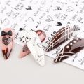 2pcs Heart Love Design 3D Nail Art Stickers English Letter Cool Girl Face Sliders Valentine Day Manicure. 
