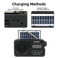 49BTS Wireless Bluetooth speaker MP3 playback FM radio Solar charging emergency radio full band high sensitivity. 