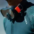 Subea diving mask snorkel lens is a single piece tempered glass, silicone edge is waterproof, comfortable to wear from Decathlon.. 