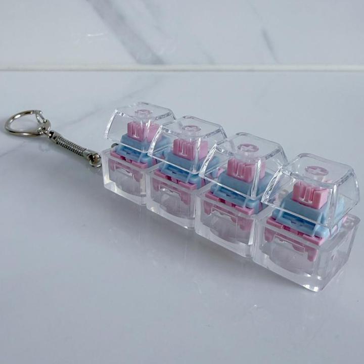 NEW%201/2/3/4/9%20Key%20Keyboard%20%20Toys%20Crystal%20Keycap%20Keychain%20Stress%20Relief%20Fingertip%20Gadget%20Decompression%20Toys%20Clicker%20%20Toy%20-%20Image%207