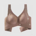 Women's Seamless Underwear, Thin Style, Large Breasts, Small Breasts, No Wires, Pull-up And Anti-sagging Large Size Bra. 