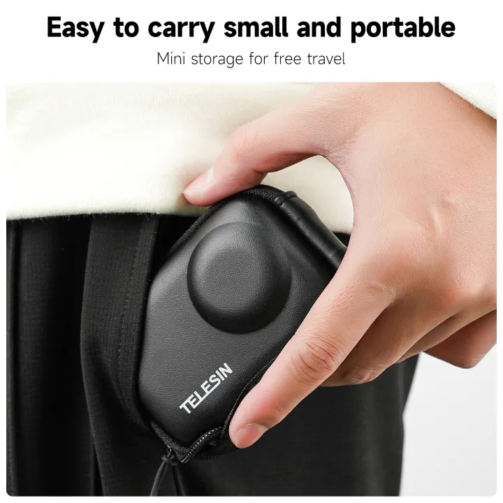 TELESIN%20Mini%20Storage%20Protection%20Bag%20For%20Dji%20Osmo%20Action%204%20Brushed%20Half%20Open%20Quick%20Release%20Carrying%20Case%20for%20Action%203%20Accessories%20-%20Image%204