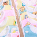 Random 5/8/10pcs Baby Cotton Babadores Burp Saliva Towel Cartoon Bibs Bandana Waterproof Boys Girls Accessories Clothing.