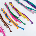 Korean Charm Nyion Handmade Rope Keychain Fashion Bag Pendant Jewelry DiY Sports Styie Couple Bracelet Colorful Pendant Gift. 