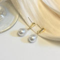 ZAKOL Fashion Elegant Teardrop Pear Imitation Pearl Drop Earrings Simple Versatile Jewelry Gift For Women. 