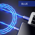 Glowing Cable Mobile Phone Charging Cables LED Light Micro USB Type C Charger For Samsung Huawei iPhone Charge Wire Cord. 