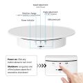 3 Speeds Electric Rotating Display Stand Mirror 360 Degree Turntable Jewelry Holder Battery for Photography Video Shooting Props. 