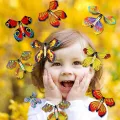 1-30PCS Random Magic Flying Butterfly in The Book Rubber Band Wind Up Toy Internet Celebrity Butterfly Simulation Party Gift. 