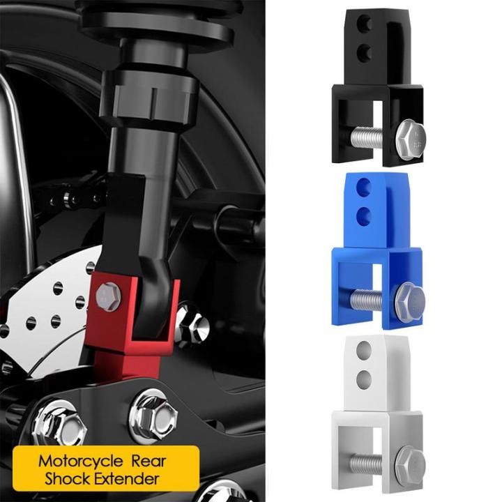 Motorcycle Rear Shock Extender 2pcs Motorcycle Front Shock Riser With Screw Front Shock Riser Height Extension Absorber Metal
