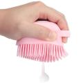 Silicone Bath Body Brush, Exfoliating Body Scrub Brush with Soap Dispenser, Ultra Soft Bath Sponge Shower Brush and Body Massager, Baby Shower Brush, Shampoo and Gel Dispenser. 